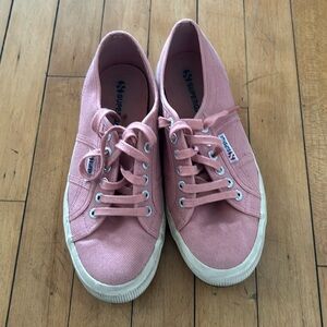 Superga pink tennis shoes. Size 8.5